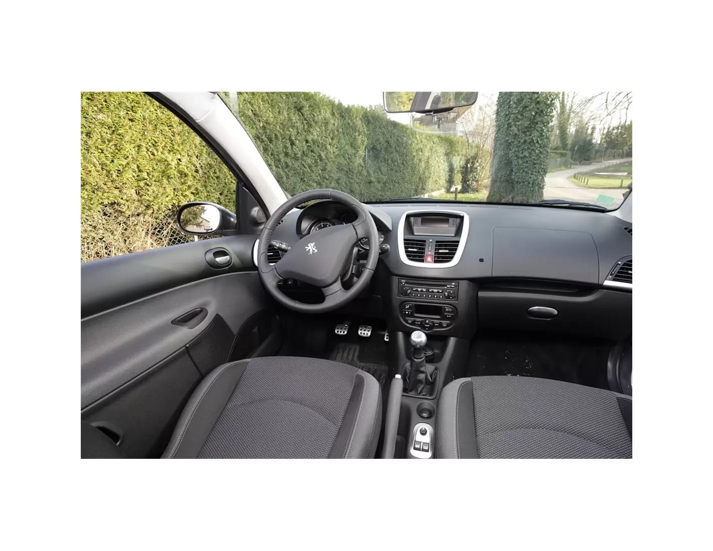 Peugeot 206 Plus 01.2009 3D Decor de carlinga su interior del coche 6-Partes