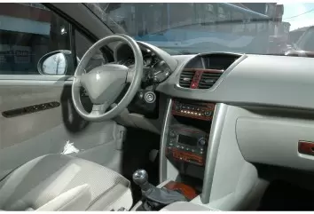 Peugeot 207 01.2007 3M 3D Interior Dashboard Trim Kit Dash Trim Dekor 17-Parts