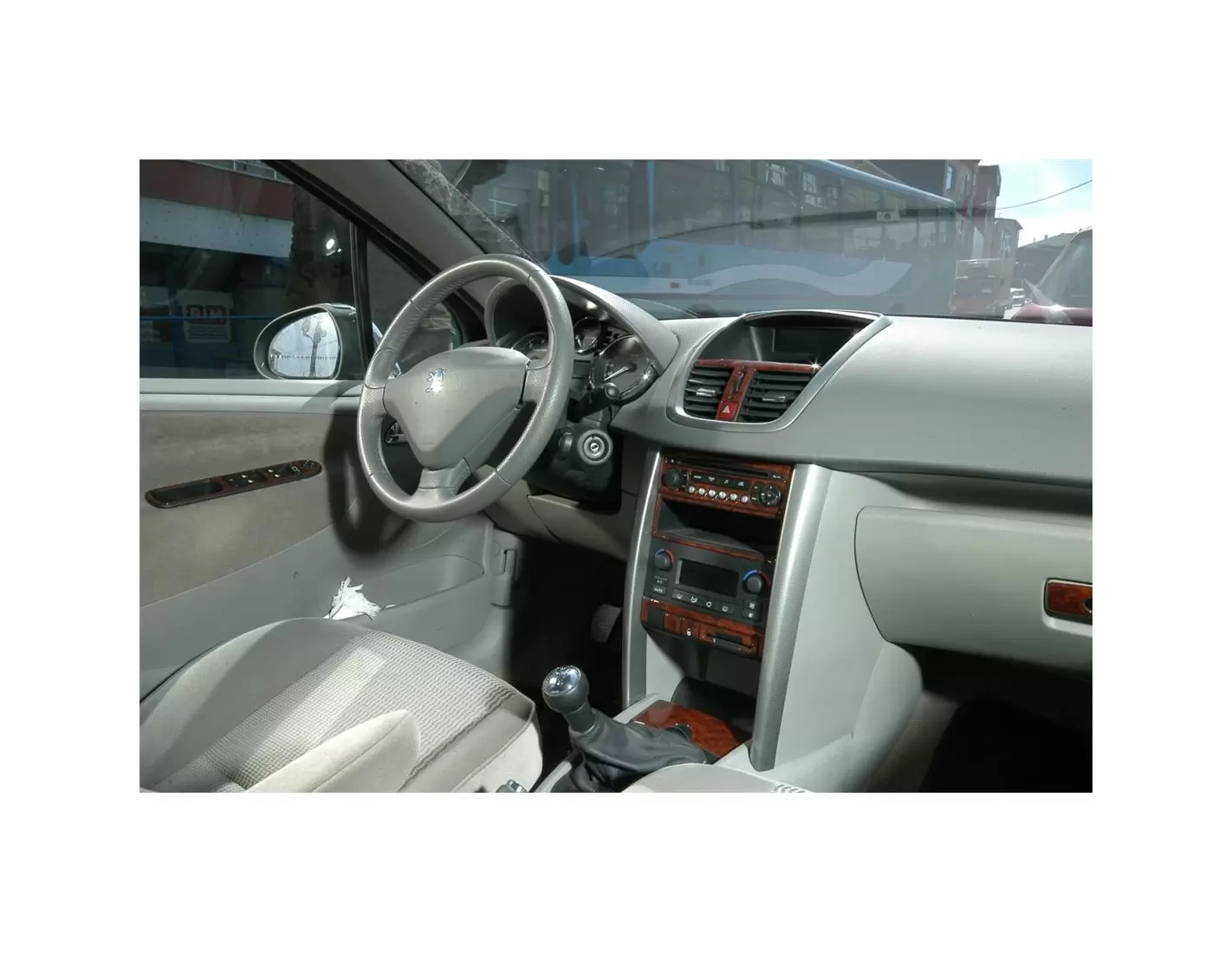 Peugeot 207 01.2007 3D Decor de carlinga su interior del coche 17-Partes