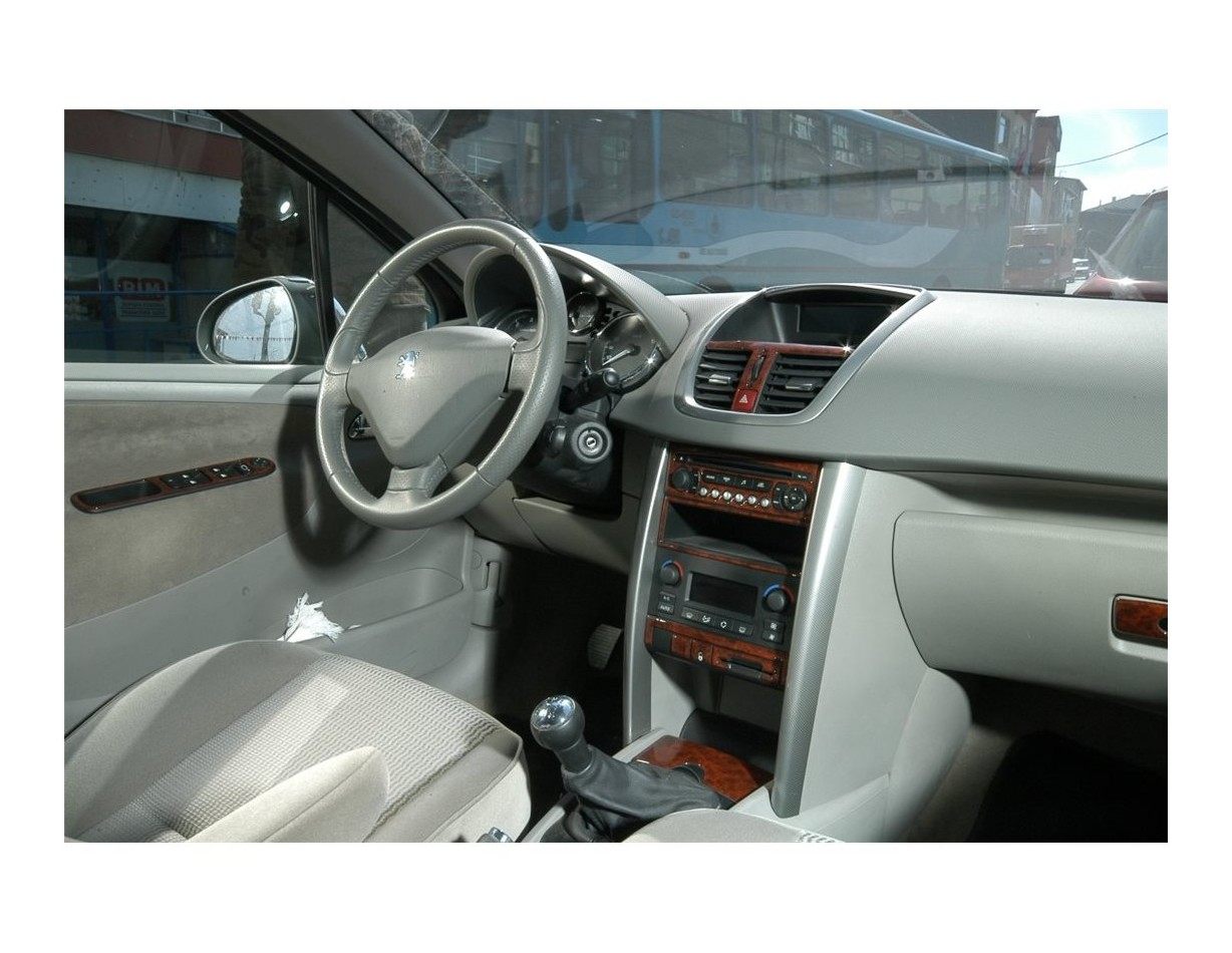 Peugeot 207 01.2007 3D Inleg dashboard Interieurset aansluitend en pasgemaakt op he 17 -Teile