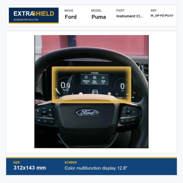 Ford Puma Instrument Cluster ExtraShield Screen Protector
