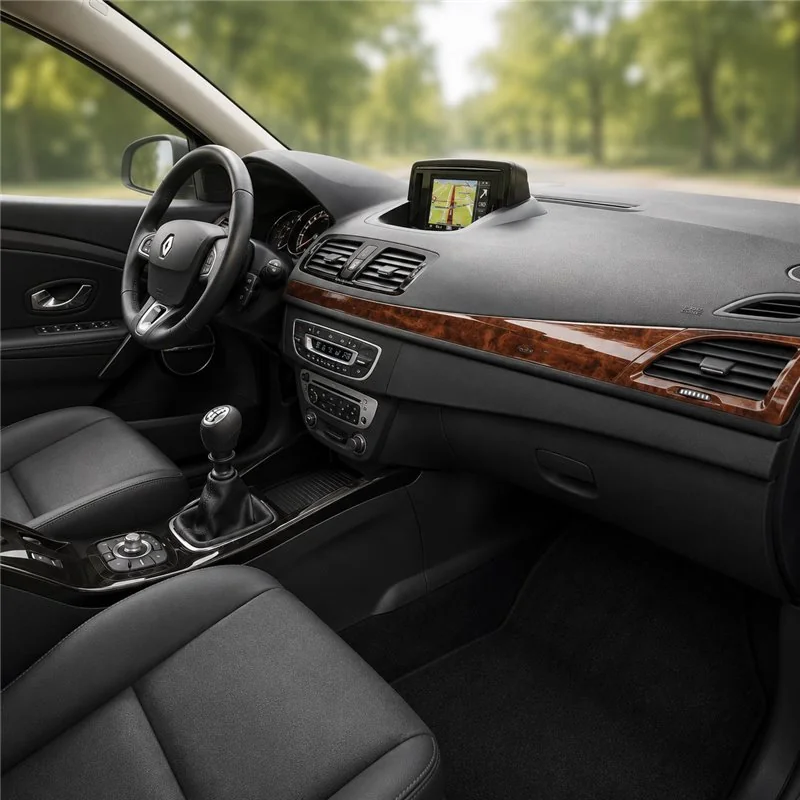Renault Megane HB 2009+ 3D Armaturenbrett-Dekor-Set, 11 Teile