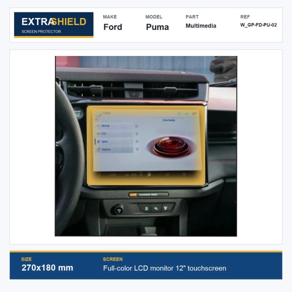 Ford Puma Multimedia ExtraShield Screen Protector