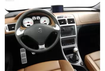 Peugeot 307 02.04 - 12.08 3D Inleg dashboard Interieurset aansluitend en pasgemaakt op he 12 -Teile