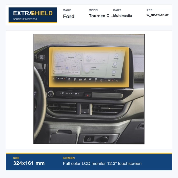 Ford Tourneo Custom Multimedia ExtraShield Screen Protector