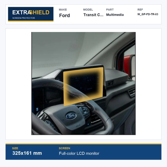 Ford Transit Custom Multimedia ExtraShield Screen Protector