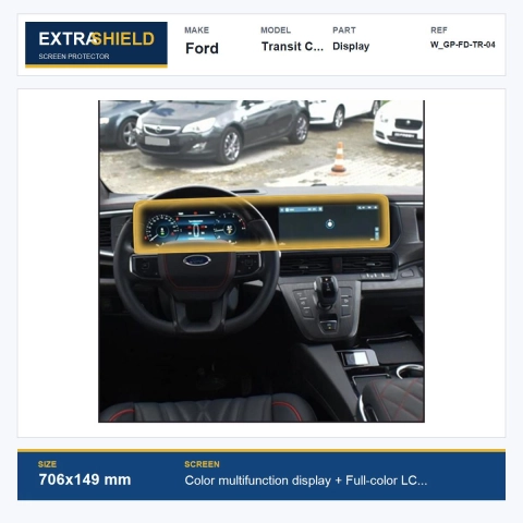 Ford Transit Custom Display ExtraShield Screen Protector