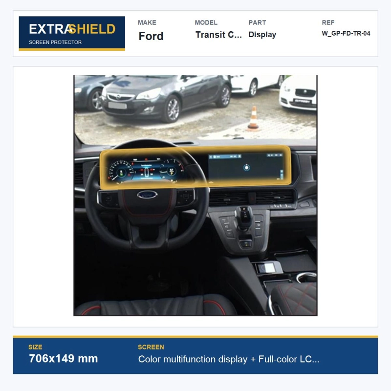 Ford Transit Custom Display ExtraShield Screen Protector