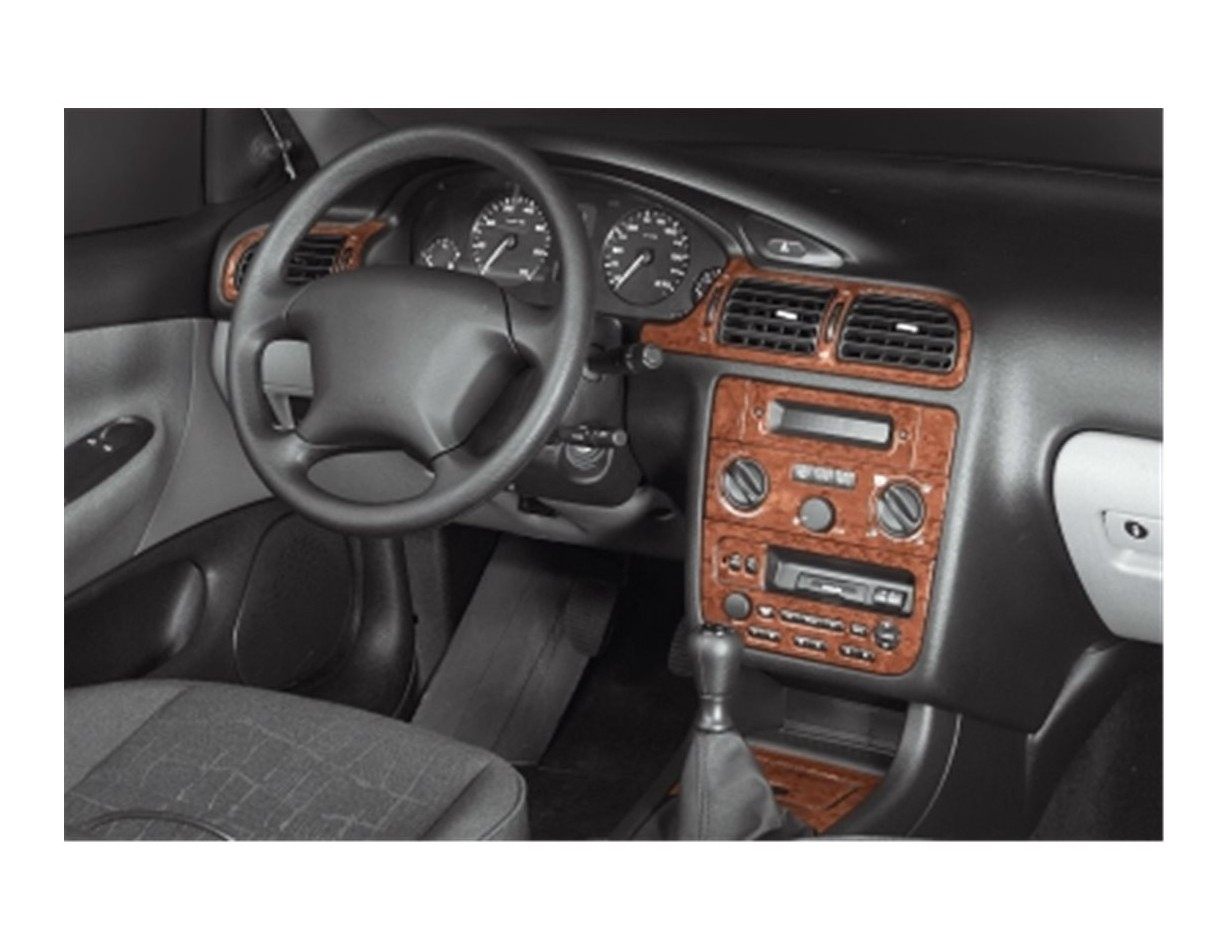 Peugeot 406 06.99-05.05 3D Decor de carlinga su interior del coche 13-Partes