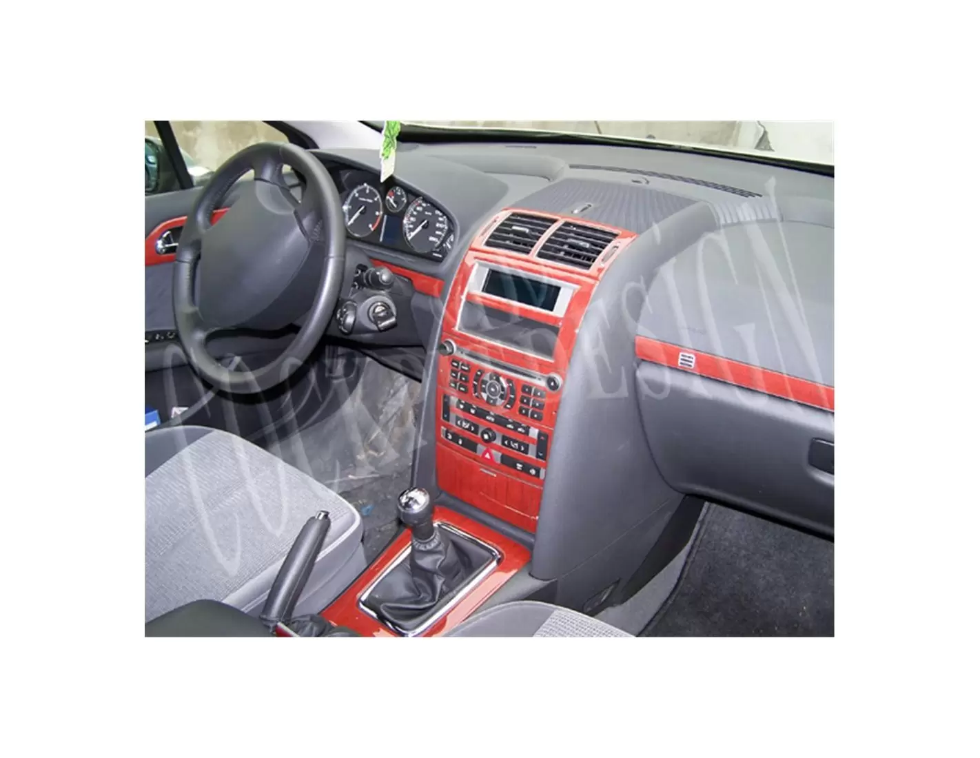 Peugeot 407 06.05 - 12.10 3D Inleg dashboard Interieurset aansluitend en pasgemaakt op he 11 -Teile