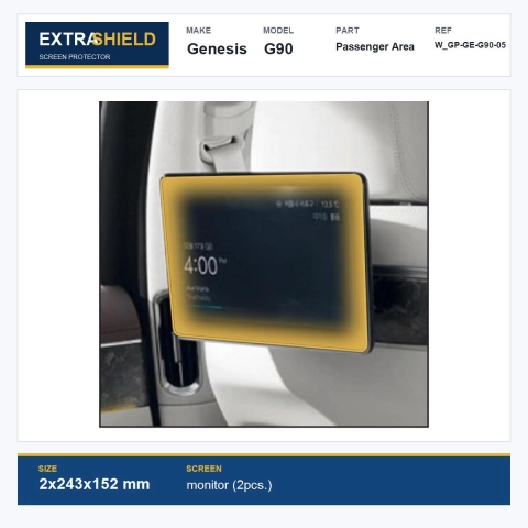 Genesis G90 Passenger Area ExtraShield Screen Protector
