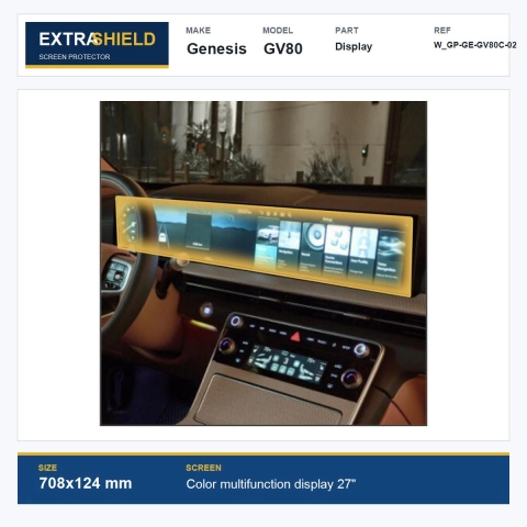 Genesis GV80 Display ExtraShield Screen Protector