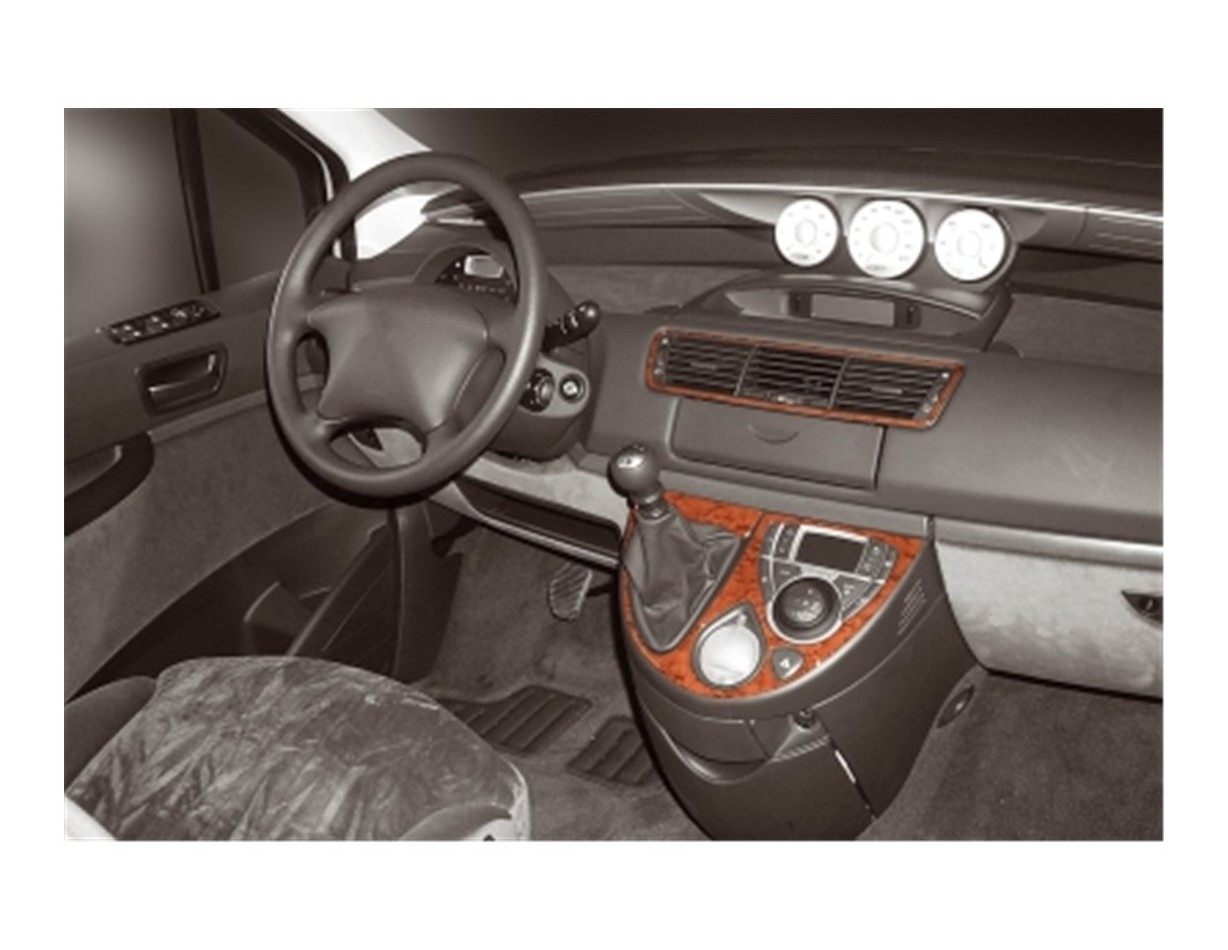 Peugeot 807 2002 Mittelkonsole Armaturendekor Cockpit Dekor 4-Teilige - 1- Cockpit Dekor Innenraum