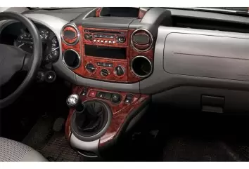 Peugeot Partner 08.2008 3M 3D Interior Dashboard Trim Kit Dash Trim Dekor 40-Parts