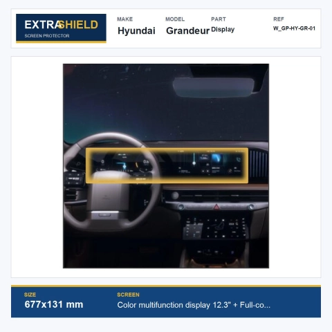 Hyundai Grandeur Display ExtraShield Screen Protector