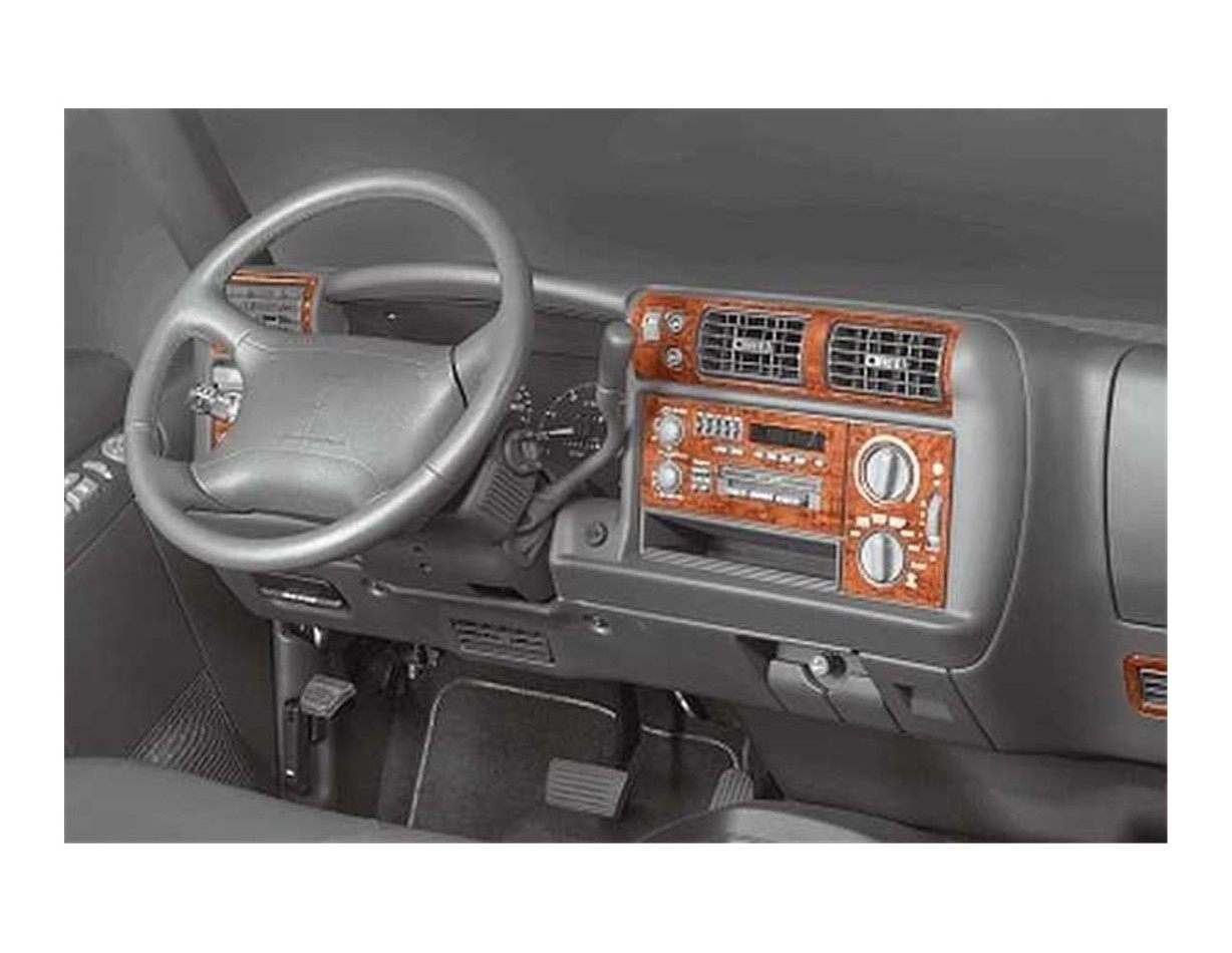 Chevrolet Blazer 1995 Kit la décoration du tableau de bord 17-Pièce - 1 - habillage decor de tableau de bord