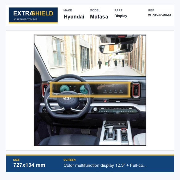 Hyundai Mufasa Display ExtraShield Screen Protector