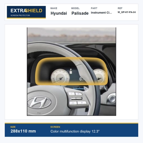 Hyundai Palisade Instrument Cluster ExtraShield Screen Protector