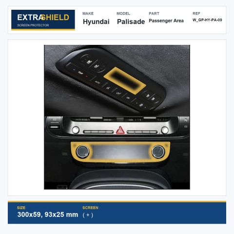 Hyundai Palisade Passenger Area ExtraShield Screen Protector