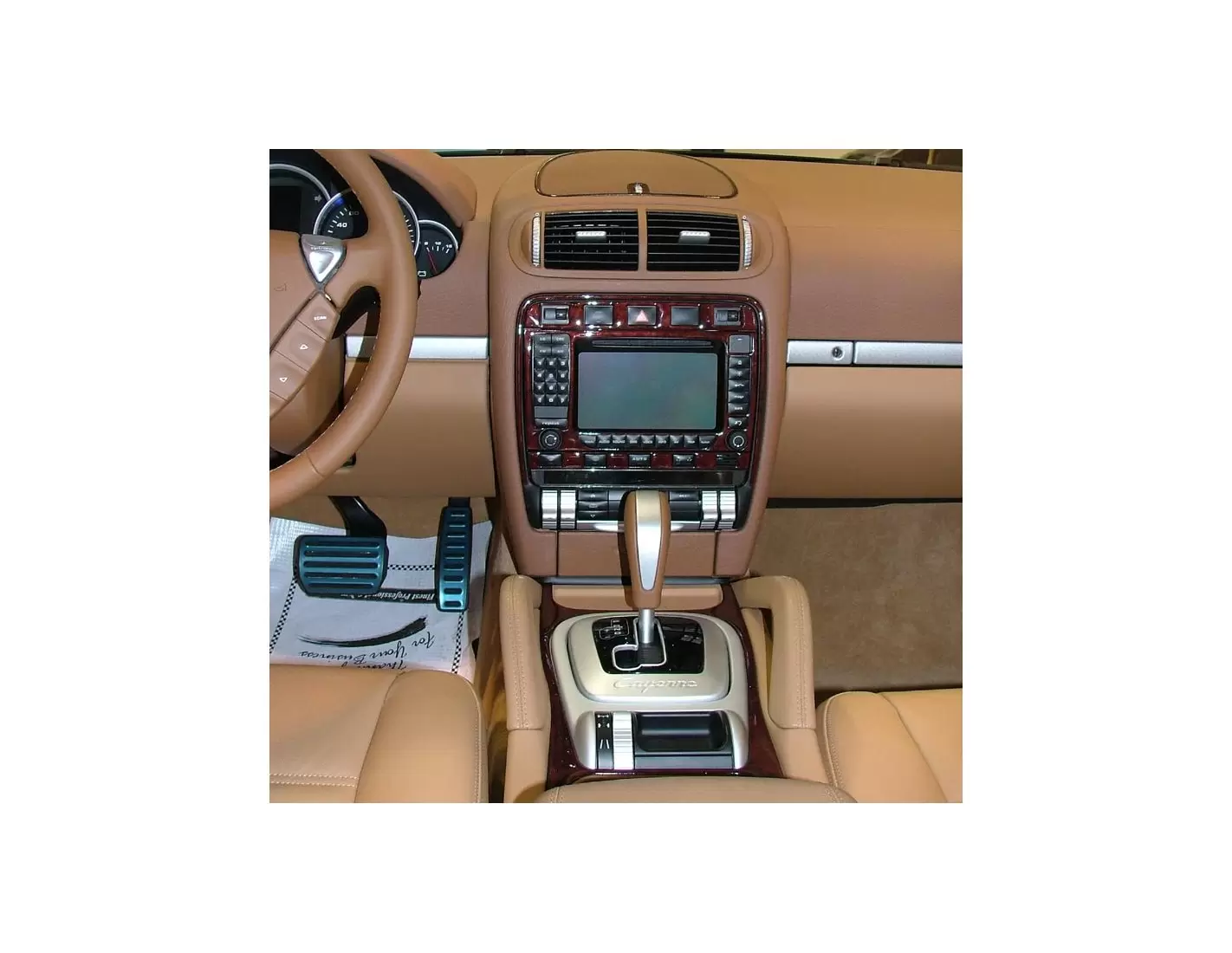 Porsche Cayenee 2003-UP With or Without NAVI BD Interieur Dashboard Bekleding Volhouder