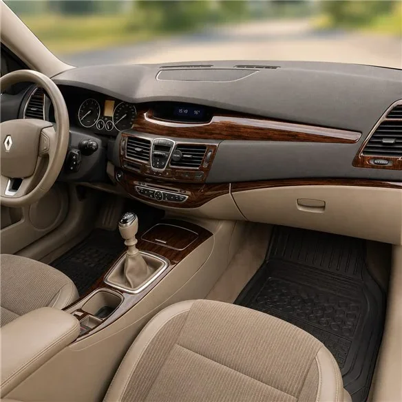 Renault Laguna 2009+ kit décor tableau de bord 3D, 4 pièces
