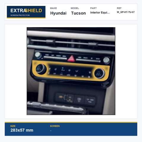 Hyundai Tucson Interior Equipment ExtraShield Screen Protector