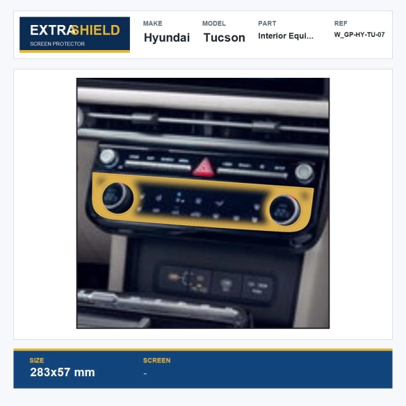 Hyundai Tucson Interior Equipment ExtraShield Screen Protector