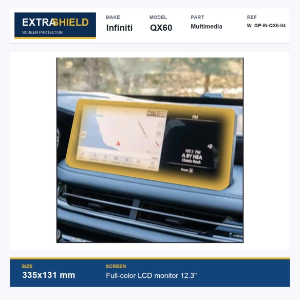Infiniti QX60 Multimedia ExtraShield Screen Protector