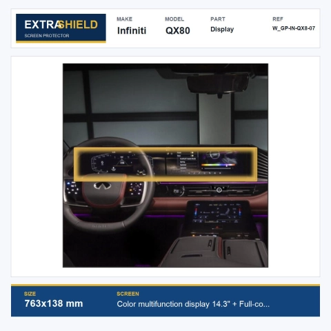 Infiniti QX80 Display ExtraShield Screen Protector