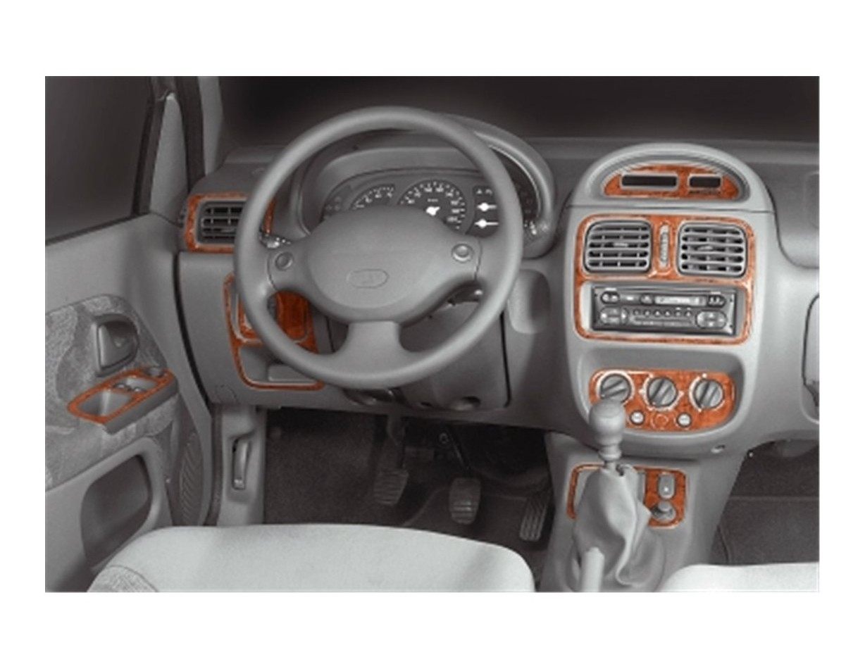 Renault Clio Symbol 06.04-09.08 3D Decor de carlinga su interior del coche 15-Partes