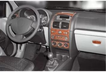 Renault Clio Symbol 10.2008 3M 3D Interior Dashboard Trim Kit Dash Trim Dekor 11-Parts