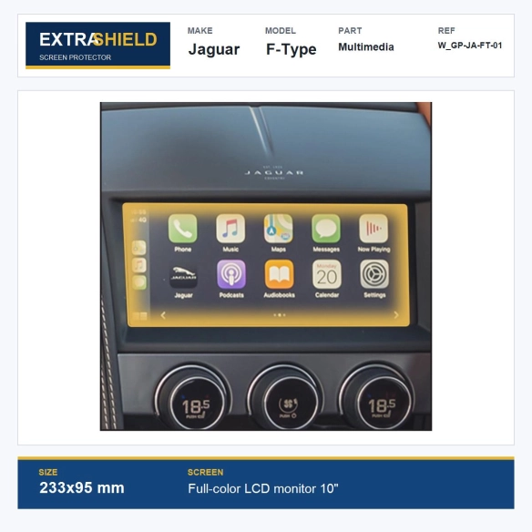 Jaguar F-Type Multimedia ExtraShield Screen Protector