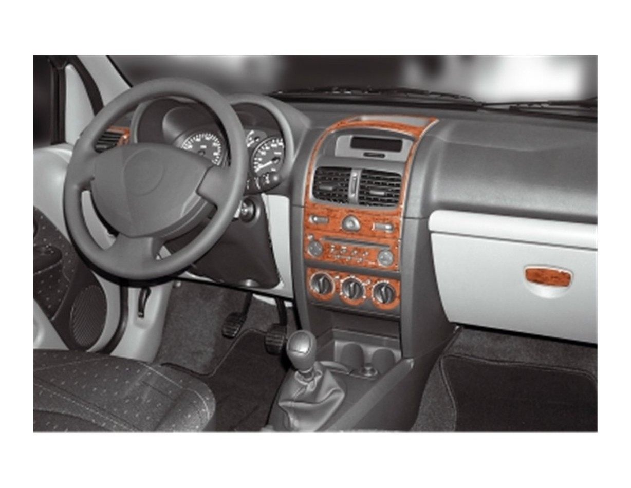Renault Clio Symbol 10.2008 3D Decor de carlinga su interior del coche 11-Partes