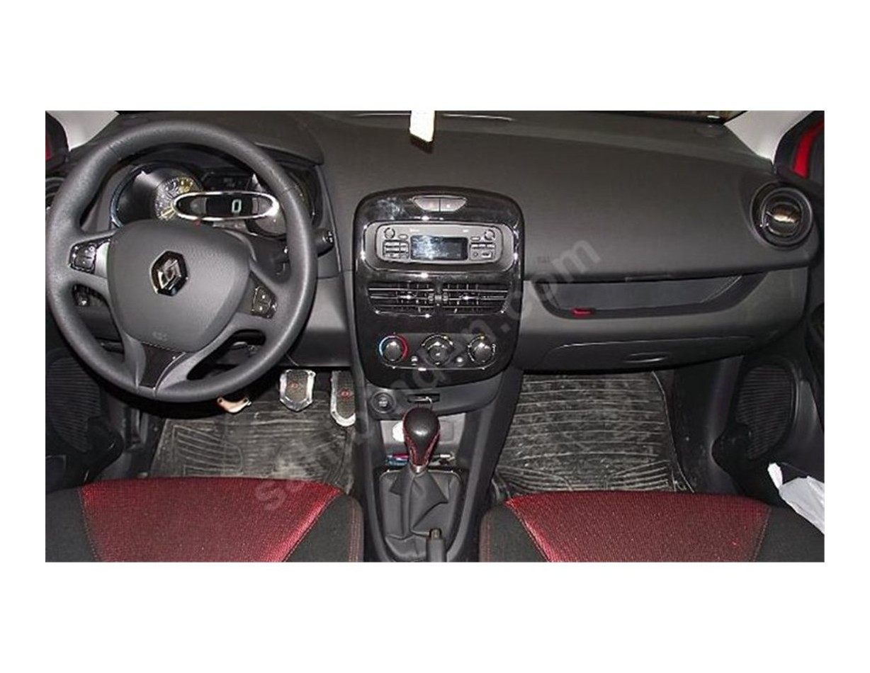 Renault Clio-4 2012 Kit la décoration du tableau de bord 16-Pièce - 1 - habillage decor de tableau de bord