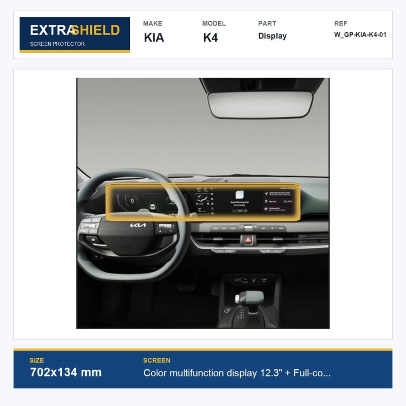 KIA K4 Display ExtraShield Screen Protector