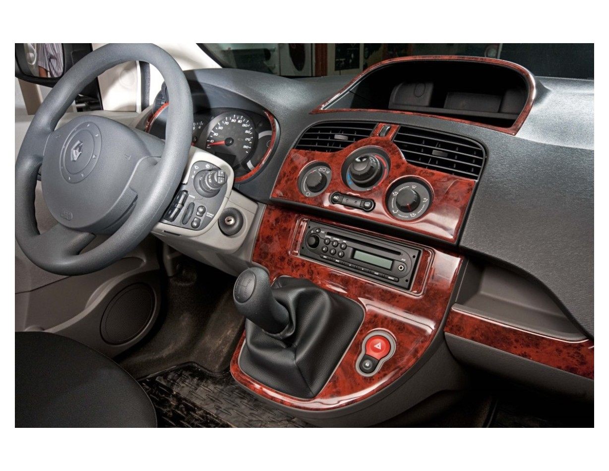 RENAULT Renault Kangoo 10.2008 3M 3D Interior Dashboard Trim Kit Dash Trim Dekor 14-Parts €38.49