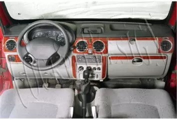 Renault Kangoo-Nissan Kubistar 06.98-09.08 3D Decor de carlinga su interior del coche 10-Partes