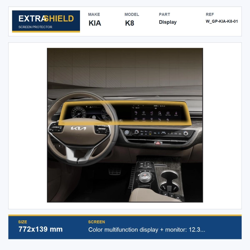 KIA K8 Display ExtraShield Screen Protector