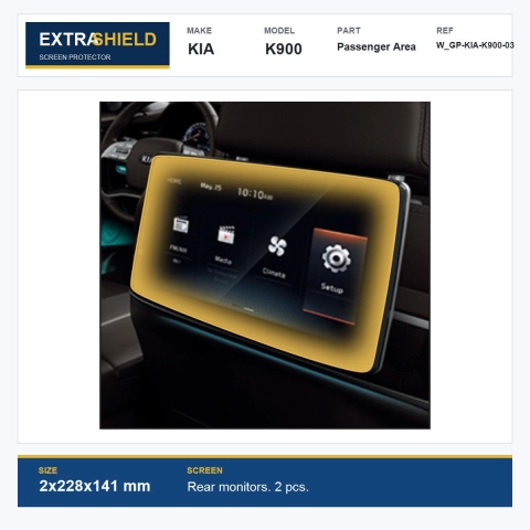 KIA K900 Passenger Area ExtraShield Screen Protector