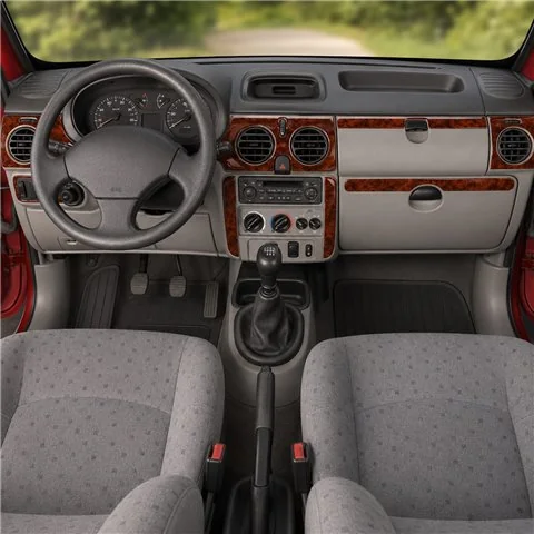 Renault Kangoo-Nissan Kubistar 1998-2008 3D dashboard sierlijstset, 10 delen