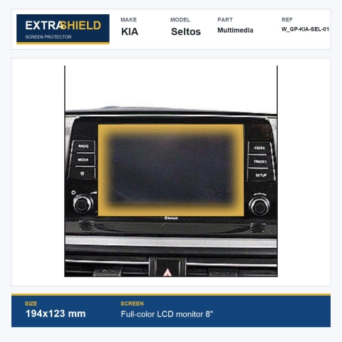 KIA Seltos Multimedia ExtraShield Screen Protector