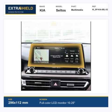 KIA Seltos Multimedia ExtraShield Screen Protector