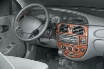 Renault Megane 03.99-02.03 3D Decor de carlinga su interior del coche 17-Partes