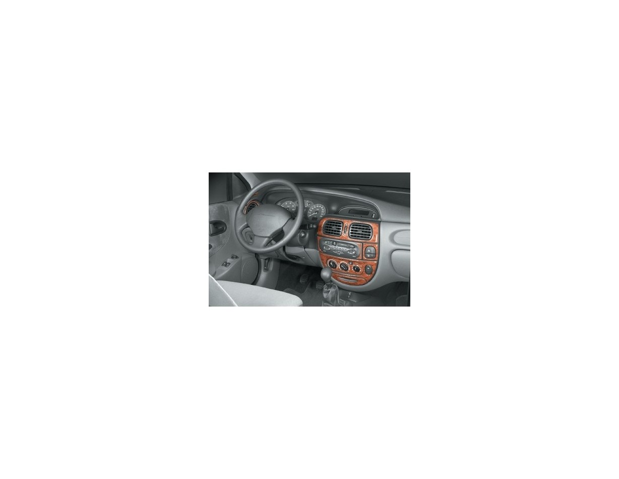 Renault Megane 99-03 Kit la décoration du tableau de bord 17-Pièce - 1 - habillage decor de tableau de bord