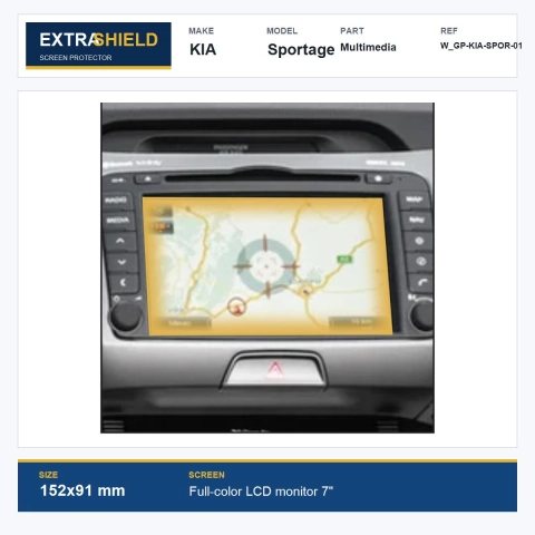 KIA Sportage Multimedia ExtraShield Screen Protector