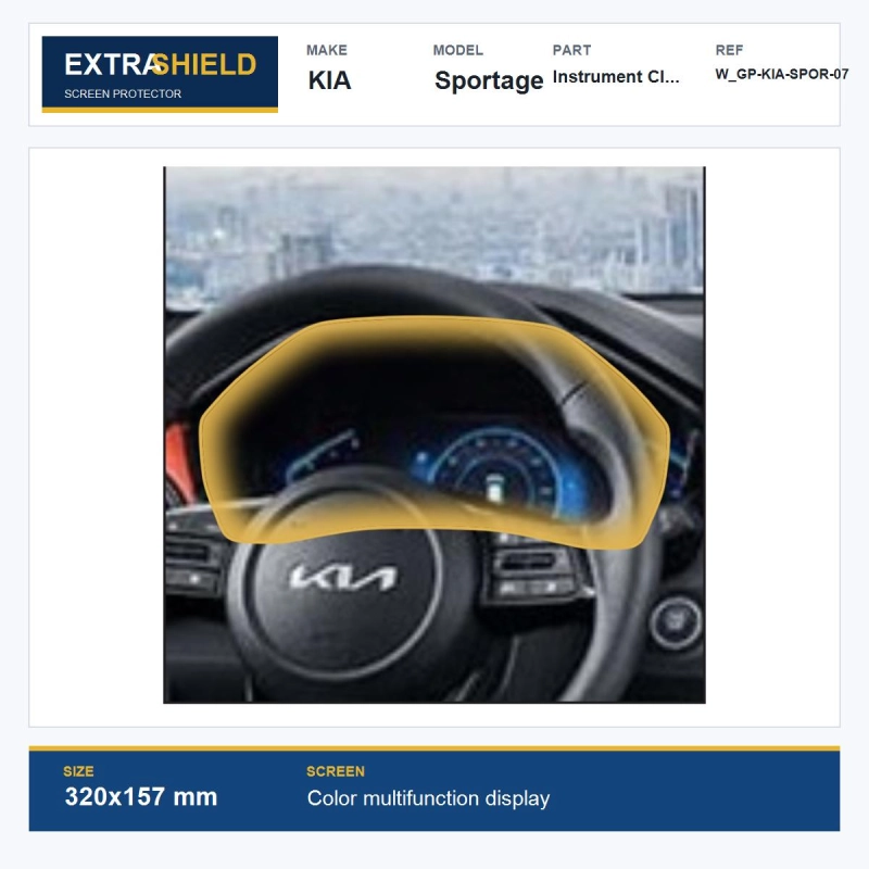 KIA Sportage Instrument Cluster ExtraShield Screen Protector