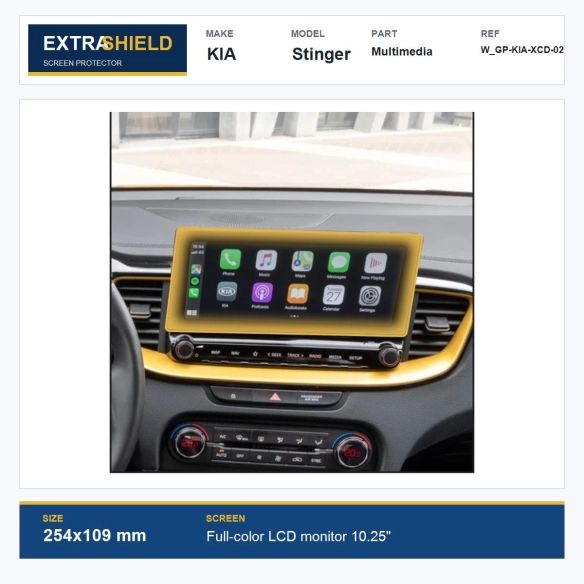 KIA Stinger Multimedia ExtraShield Screen Protector