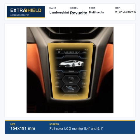 Lamborghini Revuelto Multimedia ExtraShield Screen Protector