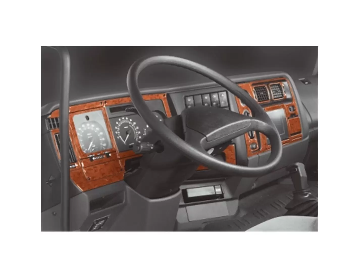 Renault Premium-Midlum 05.96-08.01 3M 3D Interior Dashboard Trim Kit Dash Trim Dekor 27-Parts