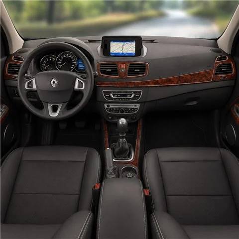 Renault Fluence 2010+ 3D dashboard sierlijstset, 13 delen